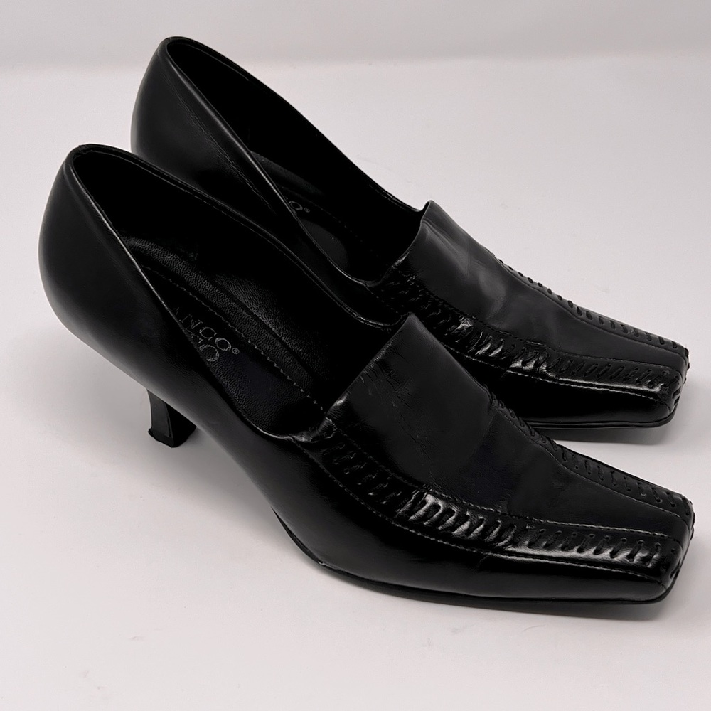 Franco Sarto black square toe heels with stitching - size 6.5